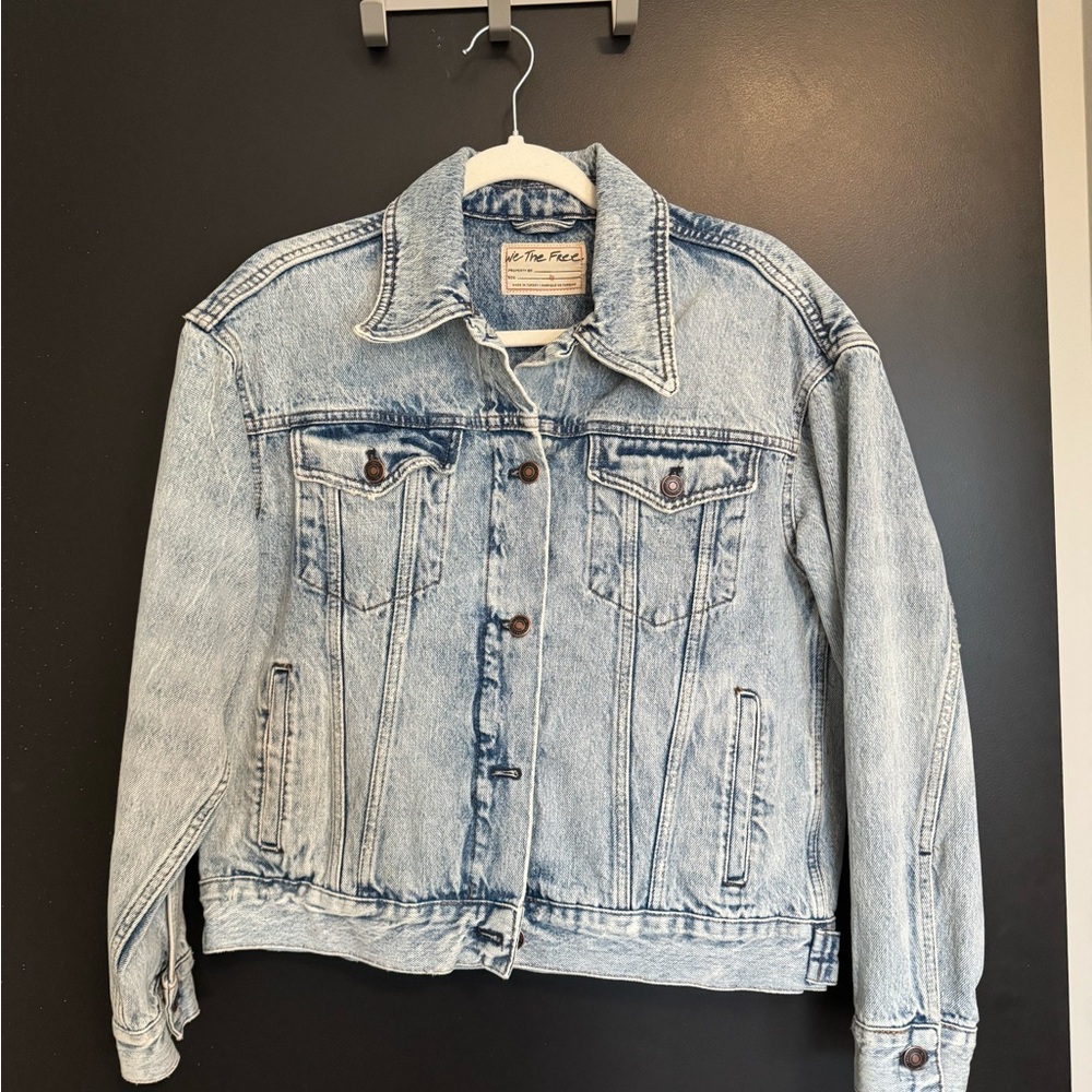 Free People Light Blue Denim Jacket